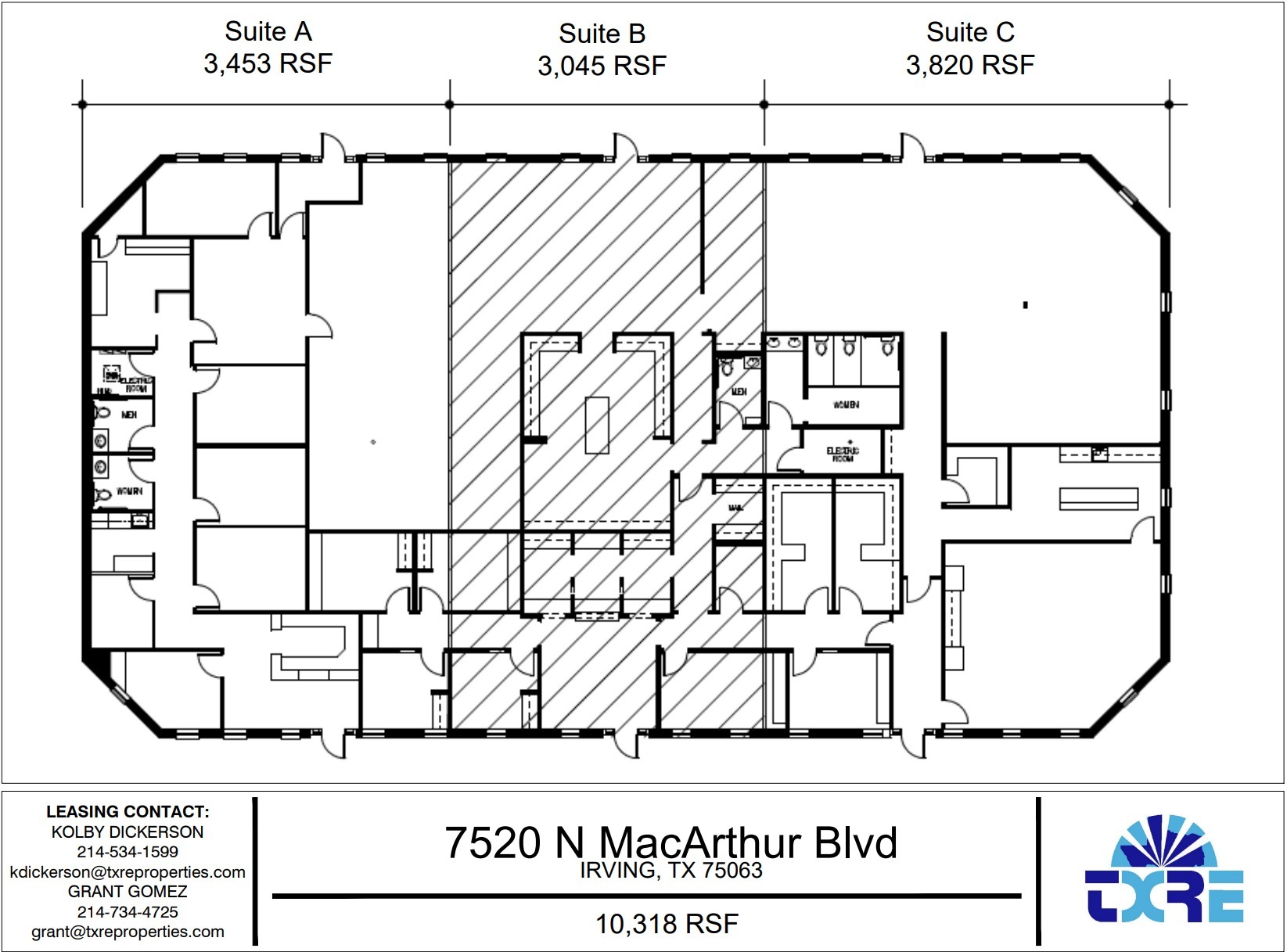 7520 N MacArthur Blvd, Irving, TX à louer Plan d’étage– Image 1 sur 1