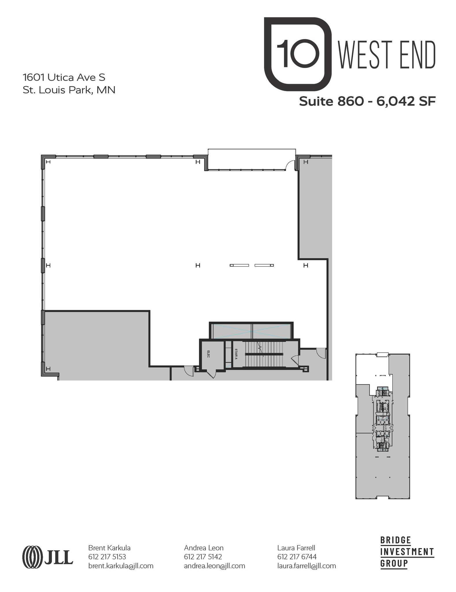 1601 Utica Ave S, Minneapolis, MN à louer Plan d’étage– Image 1 sur 1