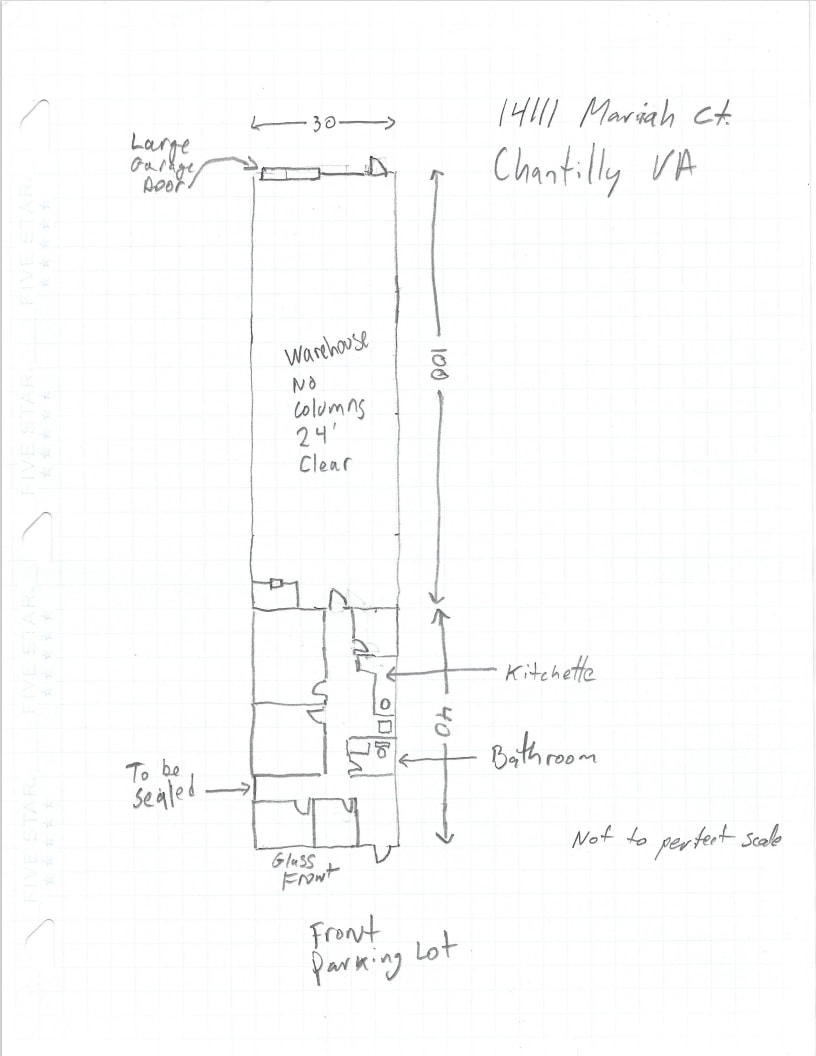 14101-14121 Mariah Ct, Chantilly, VA à louer Plan d’étage– Image 1 sur 1