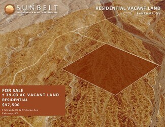 Plus de détails pour 8630 Sharpe Avenue, Pahrump, NV - Terrain à vendre