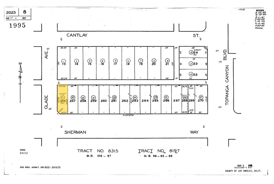 22063-22065 Sherman Way, Canoga Park, CA à louer - Plan cadastral – Image 2 sur 2