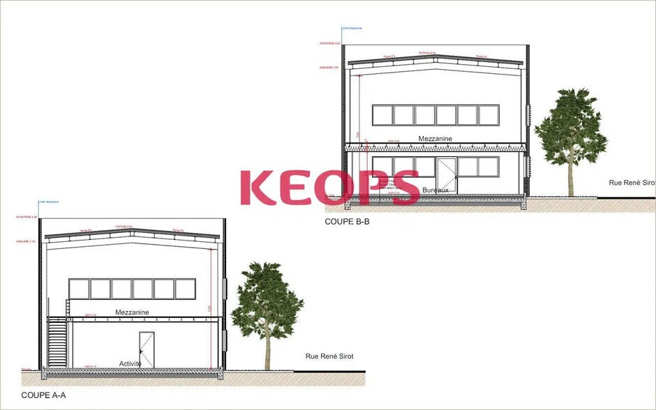 Local d'activités dans Toulouse à vendre - Plan d’étage – Image 3 sur 5