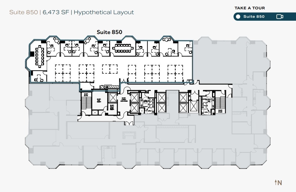 550 W C St, San Diego, CA à louer Plan d’étage– Image 1 sur 1