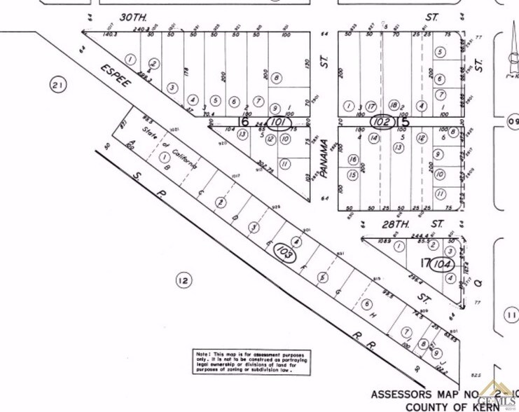 815 Espee St, Bakersfield, CA à louer - Plan cadastral – Image 2 sur 7