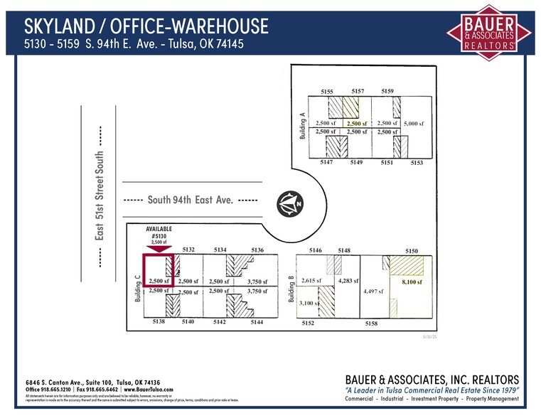 5130-5159 S 94th East Ave, Tulsa, OK à louer - Plan de site – Image 1 sur 1