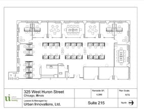 325 W Huron St, Chicago, IL à louer Plan d’étage– Image 1 sur 5