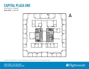 201 E Pine St, Orlando, FL à louer Plan de site– Image 1 sur 1