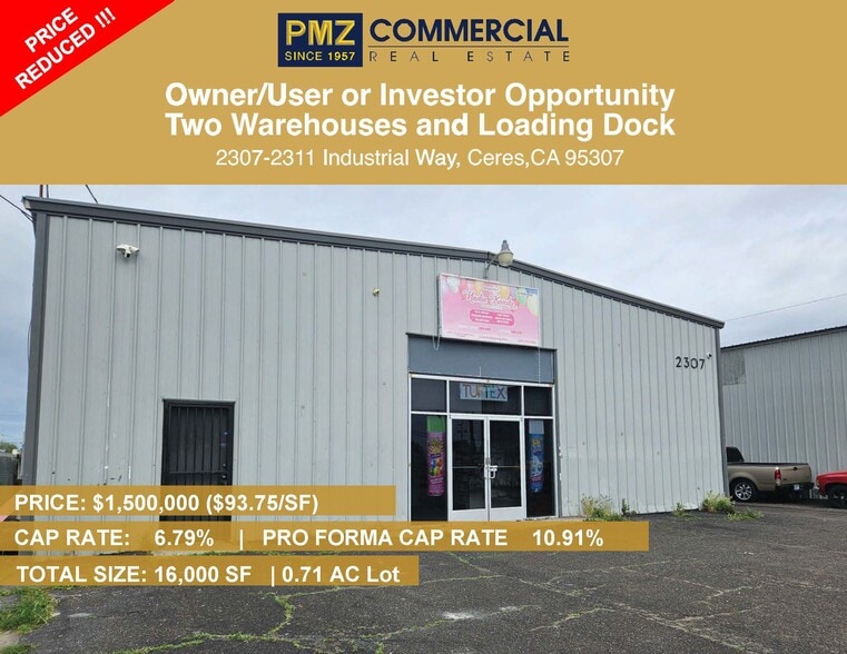 2307-2311 Industrial Way, Ceres, CA à vendre - Photo de l’immeuble – Image 1 sur 9