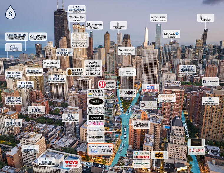 1165 N State St, Chicago, IL à vendre - Aérien – Image 2 sur 3