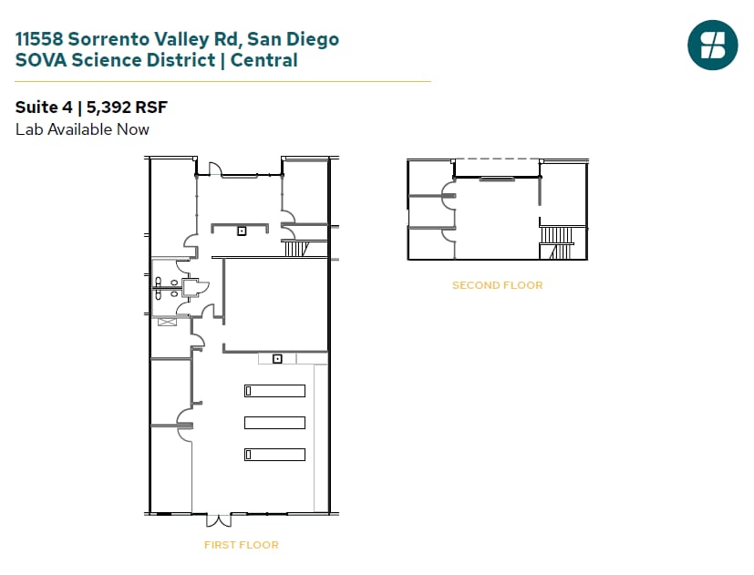 11555 Sorrento Valley Rd, San Diego, CA à louer Plan d’étage– Image 1 sur 1