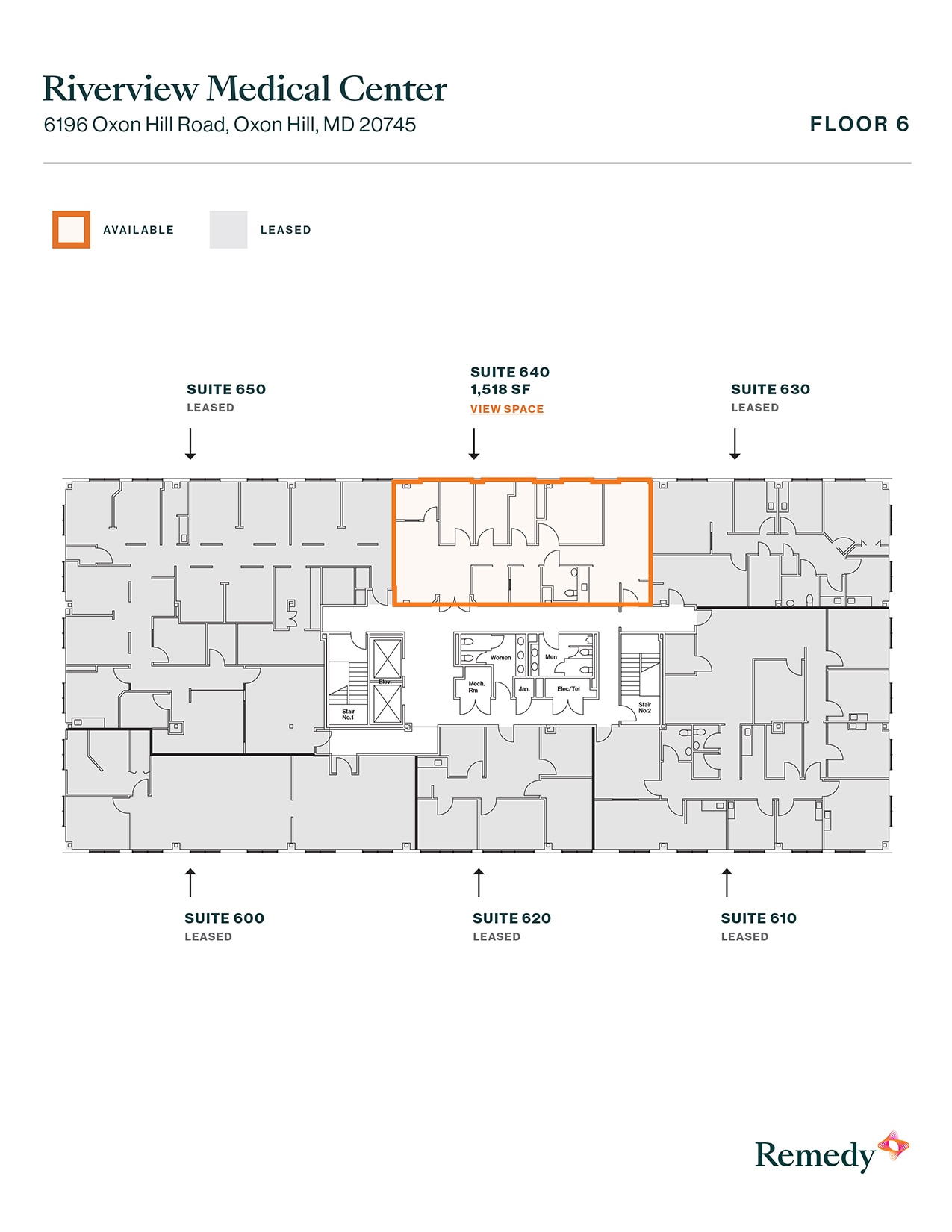 6196 Oxon Hill Rd, Oxon Hill, MD à louer Plan d’étage– Image 1 sur 9