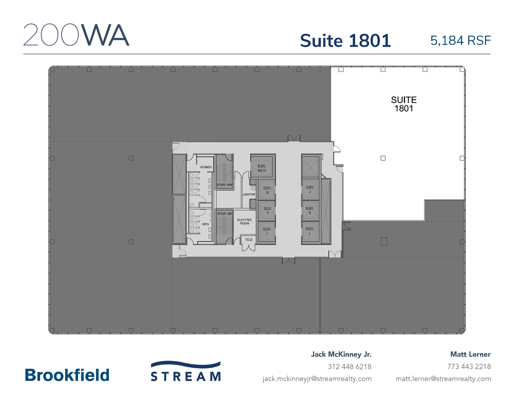 200 W Adams St, Chicago, IL à louer Plan d’étage– Image 1 sur 1