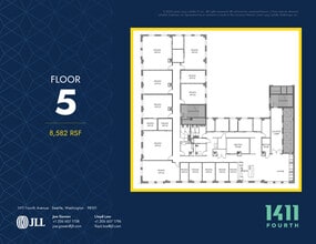 1411 4th Ave, Seattle, WA à louer Plan d’étage– Image 1 sur 1
