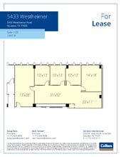 5433 Westheimer Rd, Houston, TX à louer Plan d’étage– Image 1 sur 1