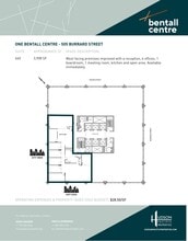 505 Burrard St, Vancouver, BC à louer Plan d’étage– Image 1 sur 1
