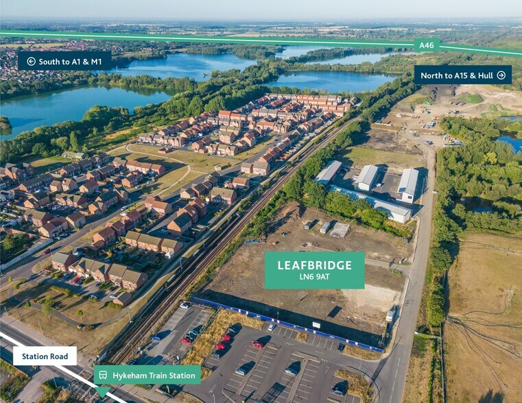Station Rd, North Hykeham à vendre - Aérien – Image 2 sur 2