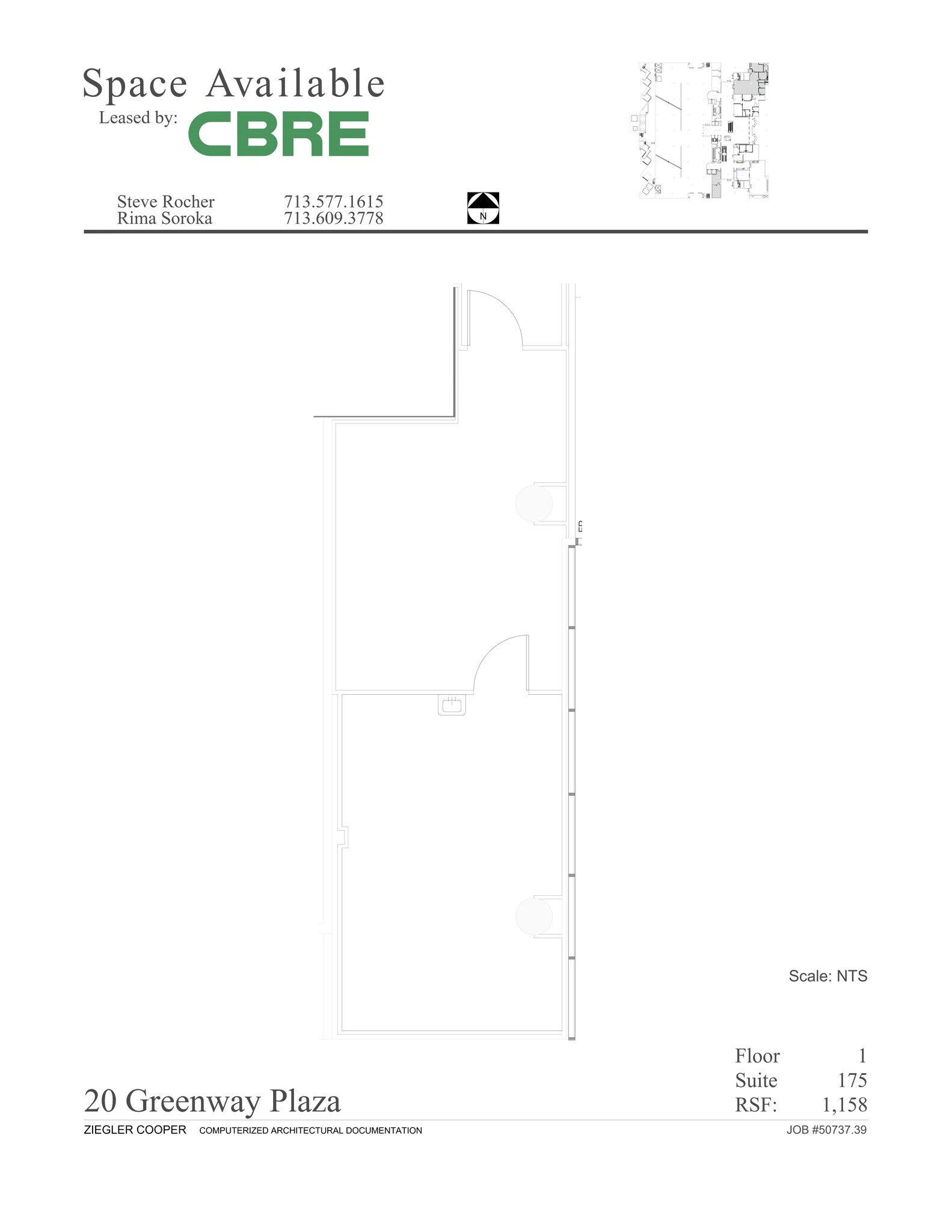 20 Greenway Plz, Houston, TX à louer Plan de site– Image 1 sur 1