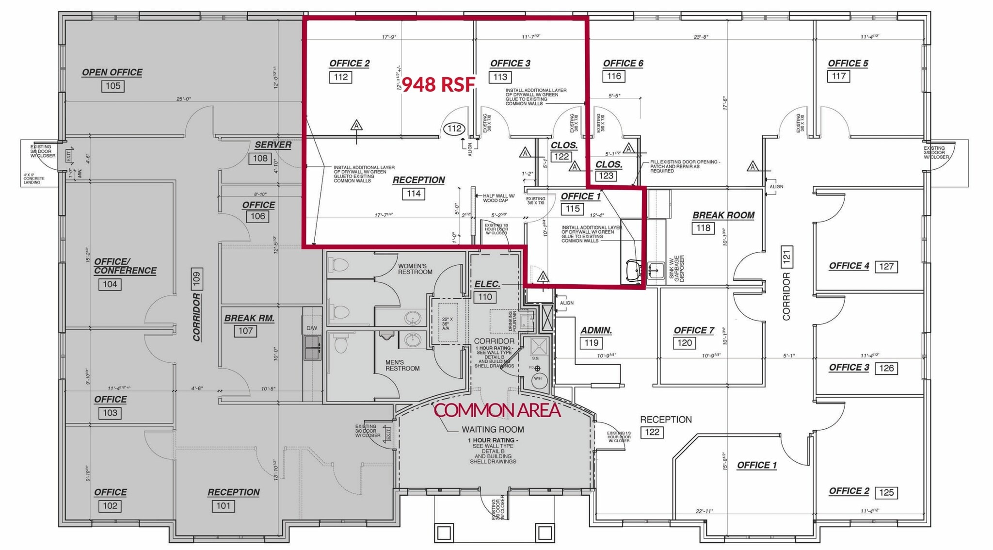 55-90 Rhoads Center Dr, Dayton, OH à louer Plan d’étage– Image 1 sur 2