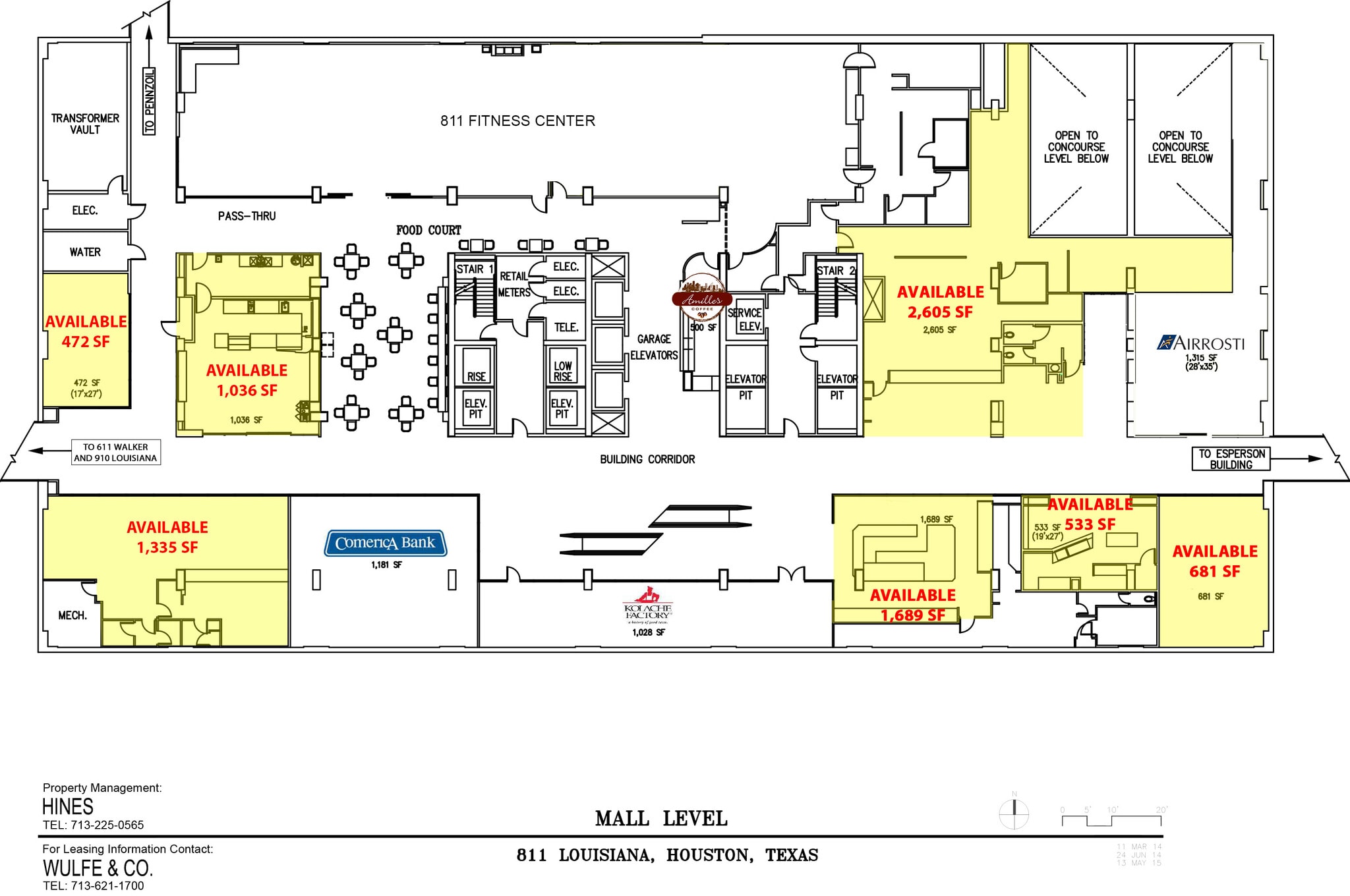 811 Louisiana St, Houston, TX à louer Plan de site– Image 1 sur 1