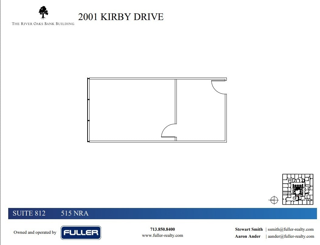 2001 Kirby Dr, Houston, TX à louer Plan d’étage– Image 1 sur 1