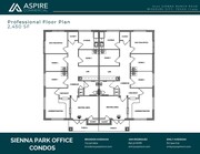 Sienna Park Office Condos_ Professional Floorplan combined 2,450 SF