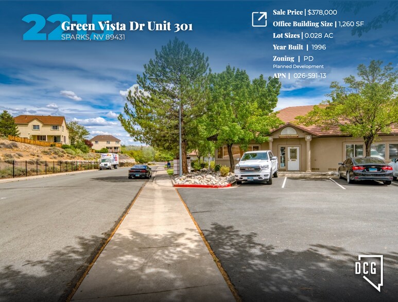 2215 Green Vista Dr, Sparks, NV à vendre - Photo de l’immeuble – Image 2 sur 10