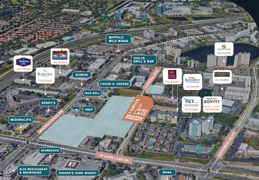 I-Drive & Sand Lake Redevelopment portefeuille de 6 biens à vendre sur LoopNet.fr - Aérien – Image 2 sur 2