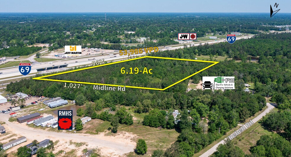 0 Midline Rd & Rebel Rd, Cleveland, TX à vendre - Photo de l’immeuble – Image 2 sur 7