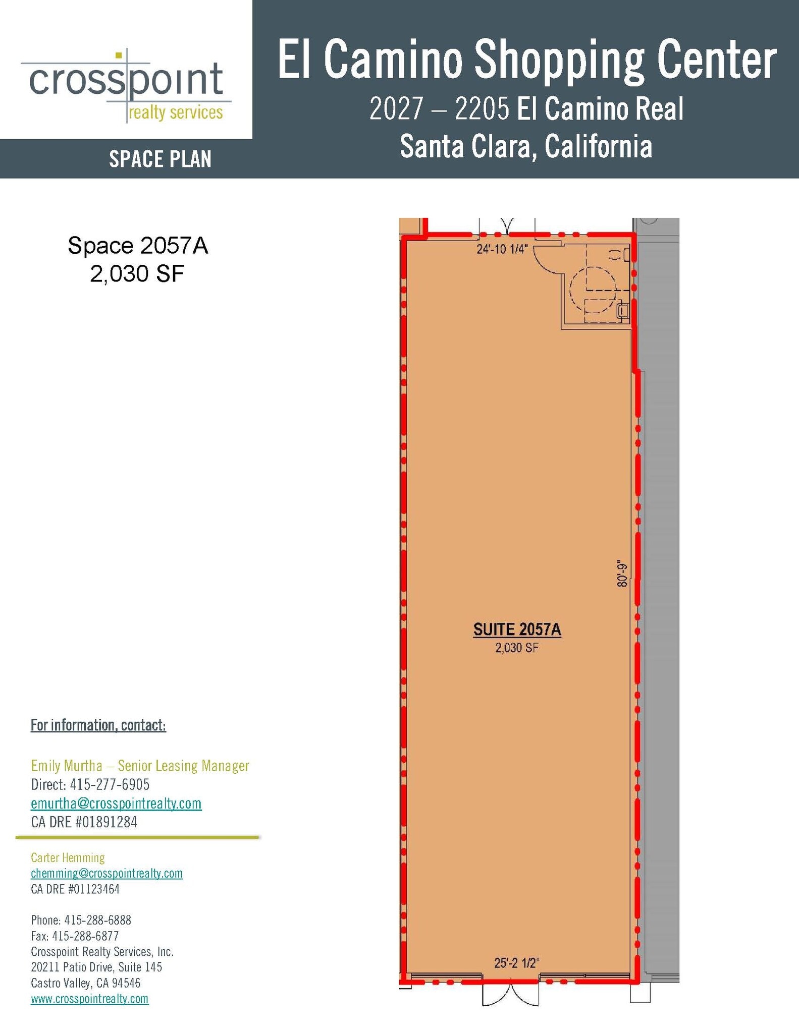 2027 El Camino Real, Santa Clara, CA à louer Photo intérieure– Image 1 sur 1
