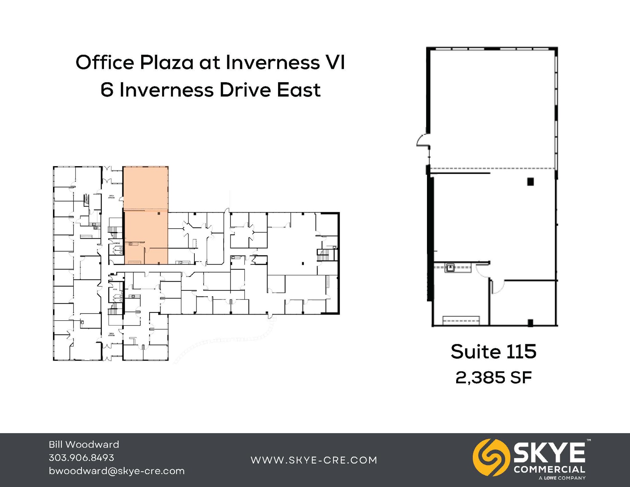 6 Inverness Ct E, Englewood, CO à louer Plan d’étage– Image 1 sur 1