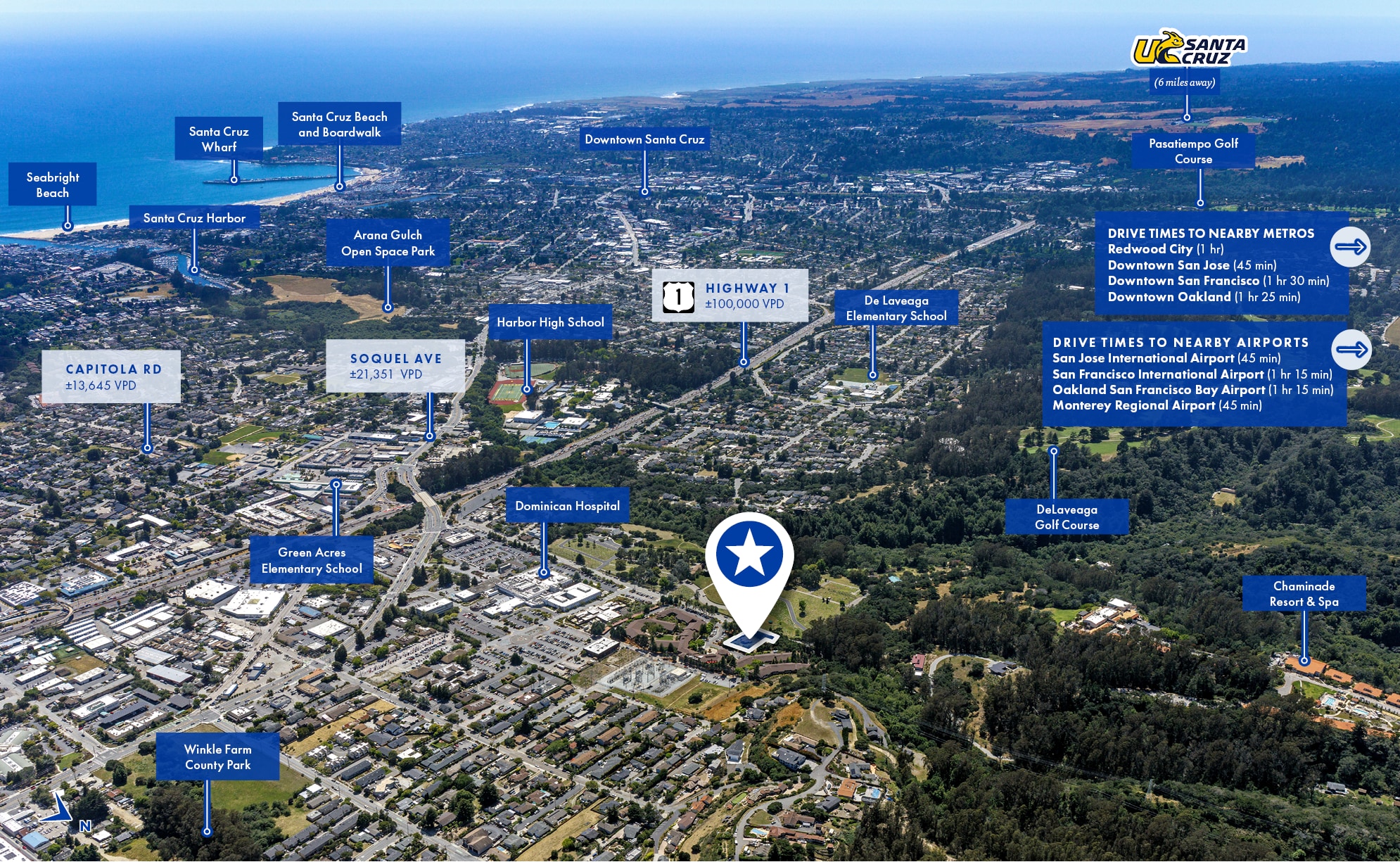 3500 Paul Sweet Rd, Santa Cruz, CA à vendre Aérien– Image 1 sur 4
