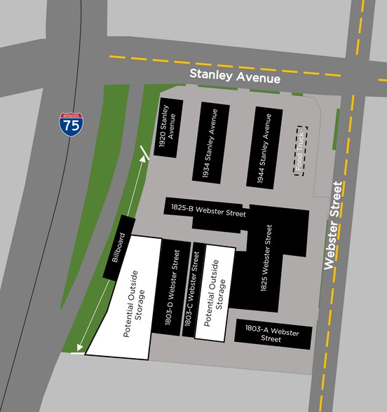 Stanley/Webster Industrial Complex portefeuille de 5 biens à vendre sur LoopNet.fr - Plan de site – Image 2 sur 7