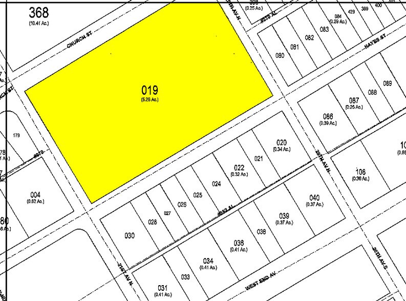 2004 Hayes St, Nashville, TN à louer - Plan cadastral – Image 2 sur 5