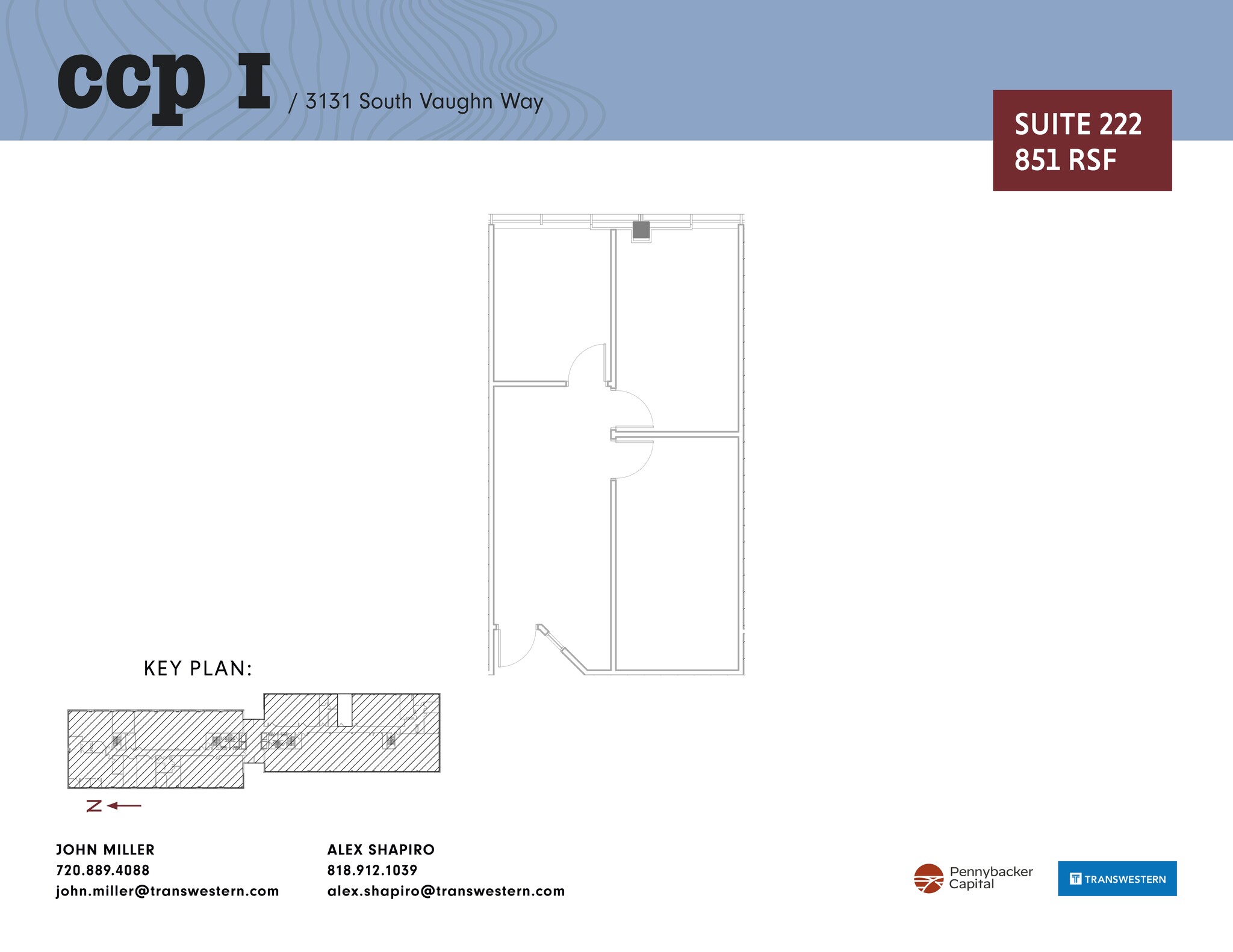 3131 S Vaughn Way, Aurora, CO à louer Plan de site– Image 1 sur 2