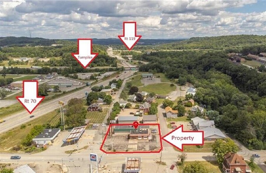 110 E Pennsylvania Ave, New Stanton, PA à vendre - Aérien – Image 2 sur 43