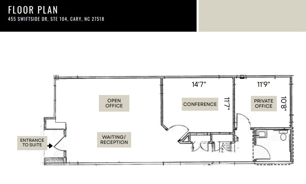 455 Swiftside Dr, Raleigh, NC 27606 - Lot 104 -  - Plan d’étage - Image 1 of 2