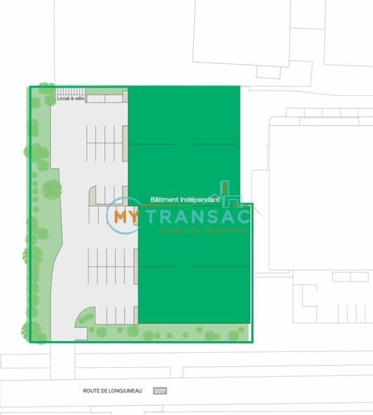 Local d’activités dans Chilly-Mazarin à louer - Plan de site – Image 3 sur 5