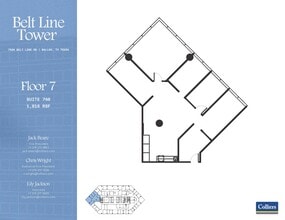 7920 Belt Line Rd, Dallas, TX à louer Plan d’étage– Image 1 sur 1