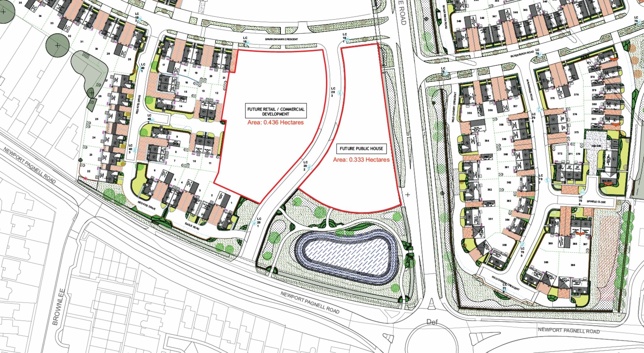 Sparrowhawk Crescent, Northampton à vendre Plan de site– Image 1 sur 2