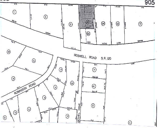 3823 Roswell Rd, Marietta, GA à louer - Plan cadastral – Image 3 sur 5