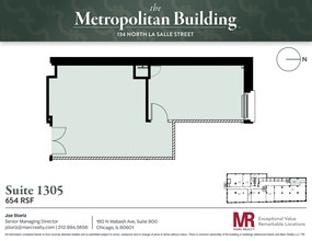 134 N LaSalle St, Chicago, IL à louer Plan d’étage– Image 1 sur 5