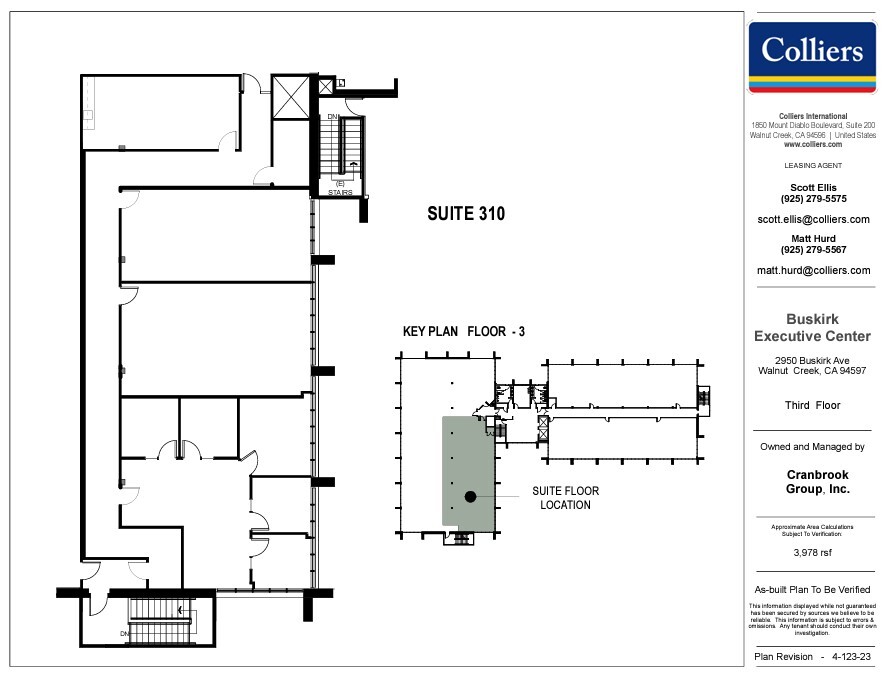 2950 Buskirk Ave, Walnut Creek, CA à louer Plan d’étage– Image 1 sur 1