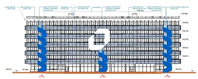 Bureau dans Osny à louer - Plan d’étage – Image 3 sur 5
