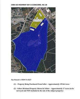 Plus de détails pour 3556 US 601, Concord, NC - Terrain à vendre