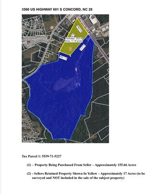 Plus de détails pour 3556 US 601, Concord, NC - Terrain à vendre