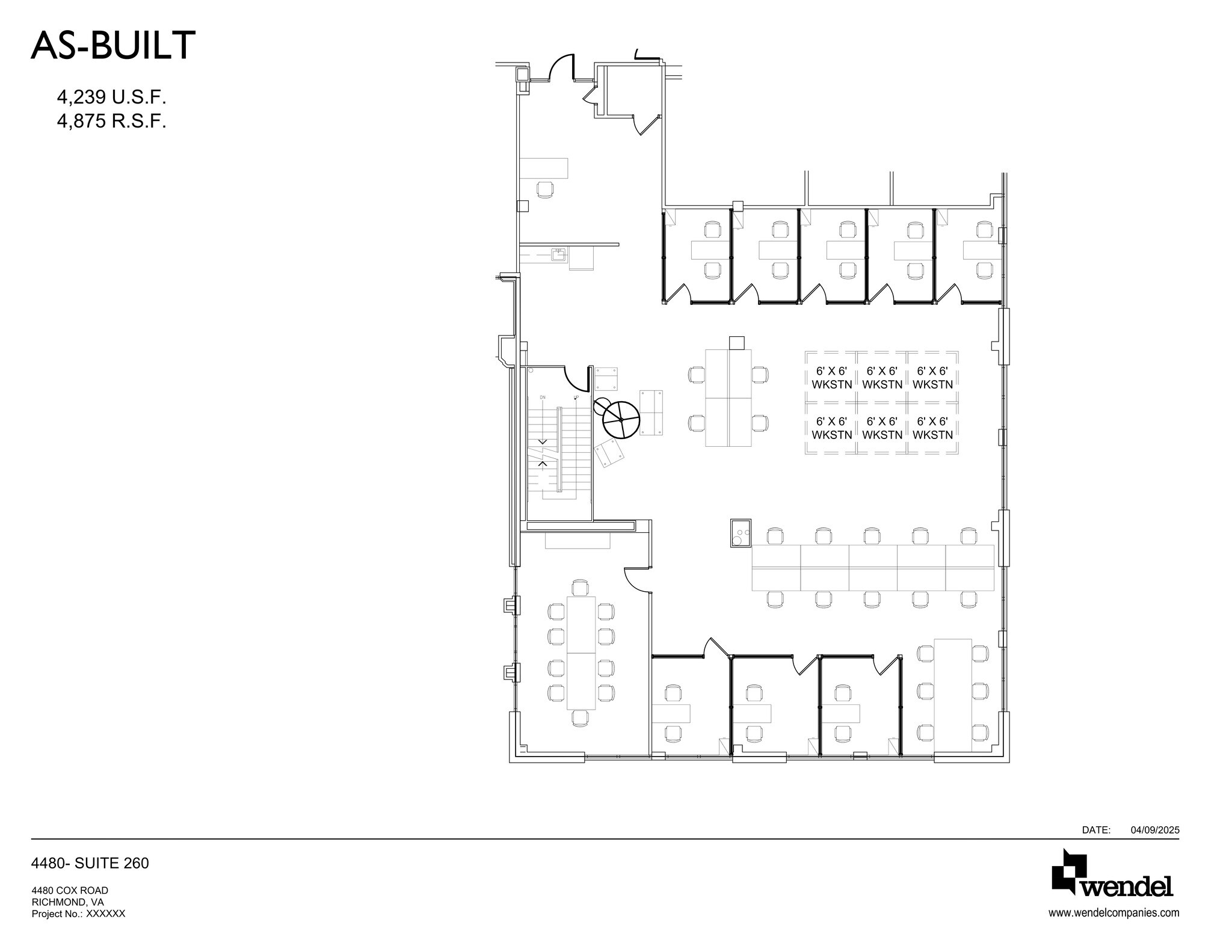 4480 Cox Rd, Glen Allen, VA à louer Plan de site– Image 1 sur 1