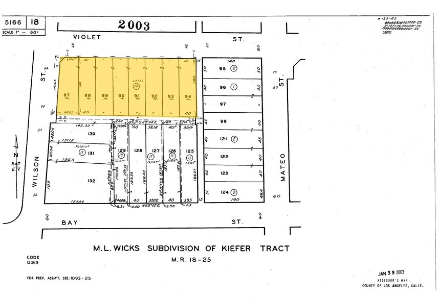 1920 Violet St, Los Angeles, CA à louer - Plan cadastral – Image 3 sur 3