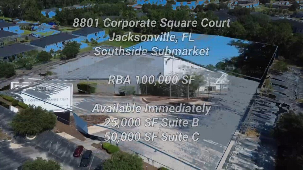 8801 Corporate Square Ct, Jacksonville, FL à louer - Vidéo sur l’annonce professionnelle – Image 3 sur 4