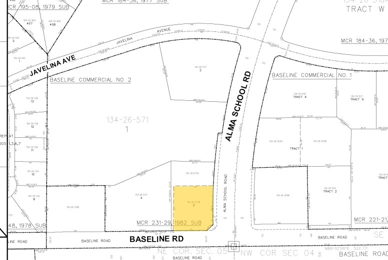 1214 W Baseline Rd, Mesa, AZ à louer - Plan cadastral – Image 2 sur 2