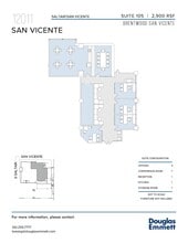 12011 San Vicente Blvd, Los Angeles, CA à louer Plan d’étage– Image 1 sur 1